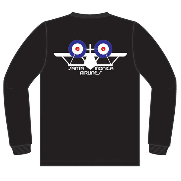 SMA Bi-Plane L / S Tee Black