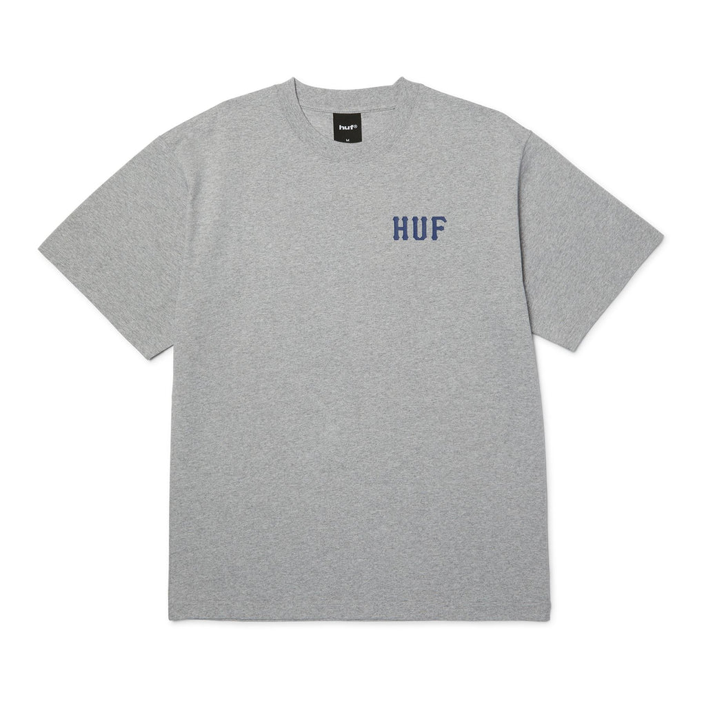 HUF Classic H Ss Tee (Heather Grey / Navy)
