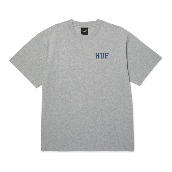 HUF Classic H Ss Tee (Heather Grey / Navy)
