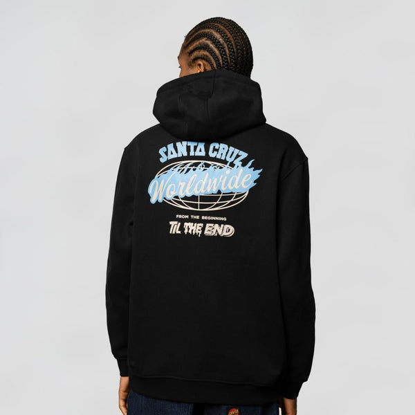 Santa Cruz Hood TTE Worldwide - Black - Skatewarehouse.co.uk