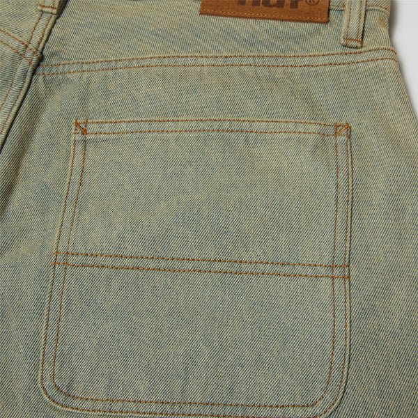 HUF Kinda Loose Double Knee Short (Light Indigo) - UK 32