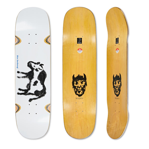 Polar Skate Co Shin Sanbongi - Cow & Devil WHEEL WELL Skateboard Deck - 8.25