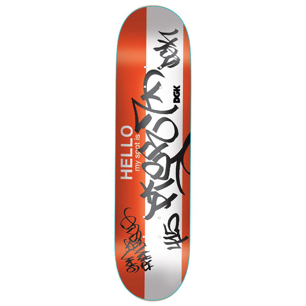 DGK 'My Spot Is Pier ' Orange Skateboard Deck - 7.0