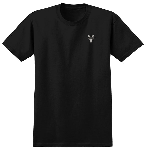 Venture Heritage EMB T-Shirt (Black w / Cool Grey Embroidery) - XL