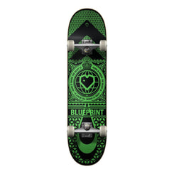 Blueprint Home Heart Black / Green Complete Skateboard - 8.0"