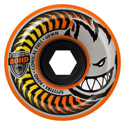 Spitfire Soft Skateboard Wheels Conical Full 80HD - Orange - Skatewarehouse.co.uk