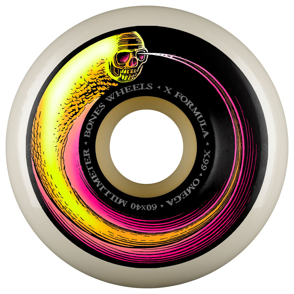 BONES X-Formula 'Omega' 60mm x 40mm 99A Skateboard Wheels