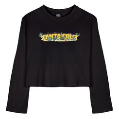 Santa Cruz Womens L/S T-Shirt Desert Strip - Black