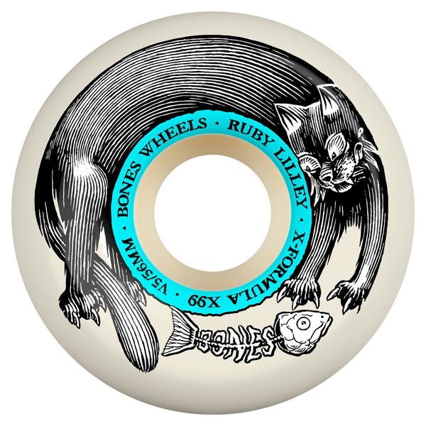 BONES X-Formula Ruby Lilley 'Black Cat' 58mm V5 Sidecuts 99A Skateboard Wheels