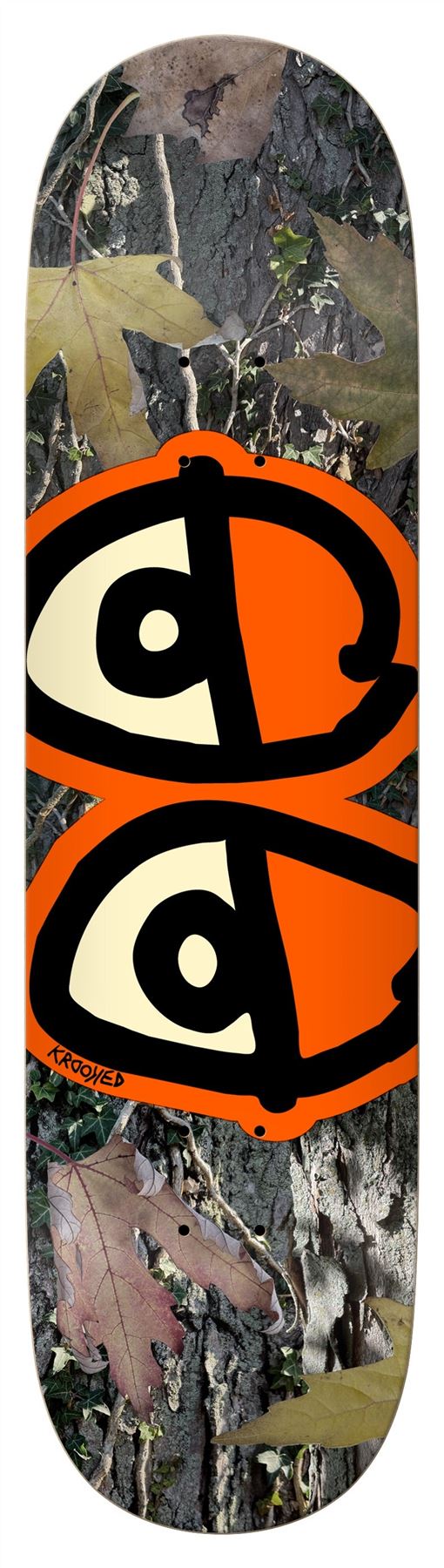 Team Eyes Camo Skateboard Deck - 8.25