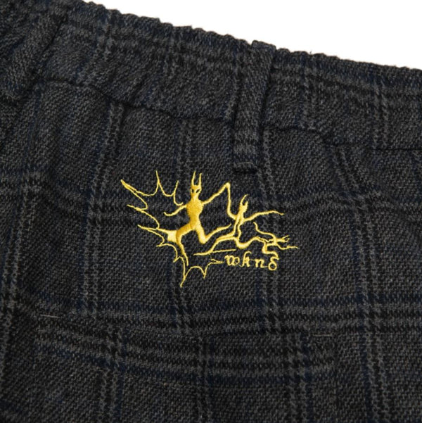 WKND Loosies Pants-Woven Grey Check - Skatewarehouse.co.uk
