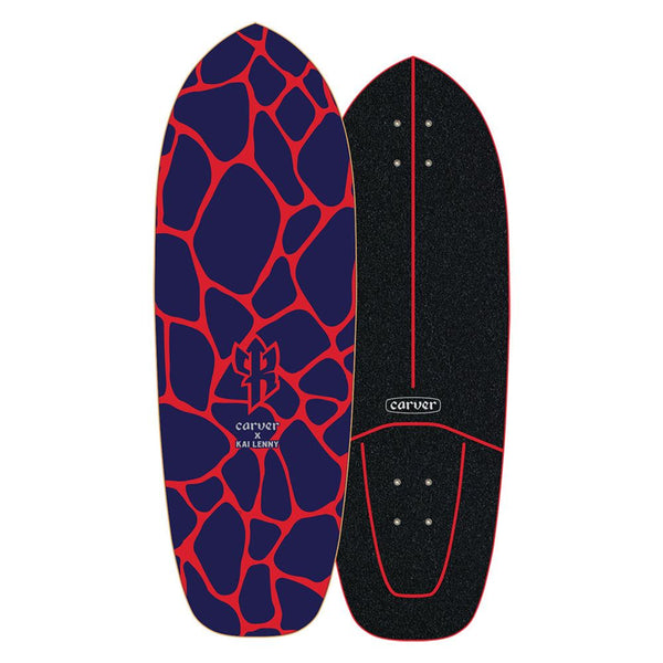 Carver Kai Lenny Lava - Surfskate Cruiser Skateboard Deck - 10.25