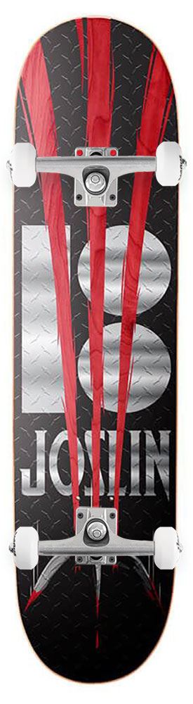 Plan B Snikt Variant Twin Tip Joslin Plan B x Venom Custom Complete Skateboard - 8.375