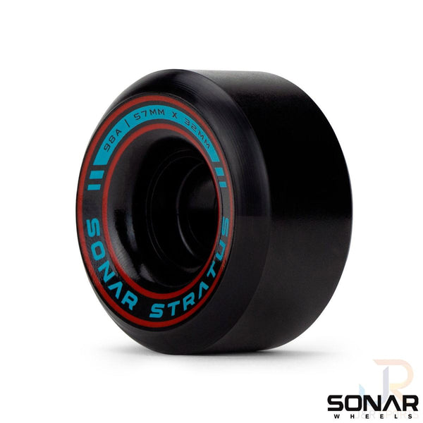 Sonar (4) Stratus - Black - / 98a Skateboard Wheels - 57mm