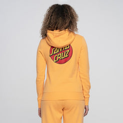Santa Cruz Womens Hood Classic Dot Chest Hood - Papaya - Skatewarehouse.co.uk