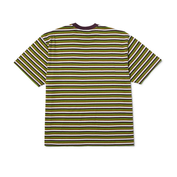 HUF Apollo Striped S / S Knit Boxy Top (Green)