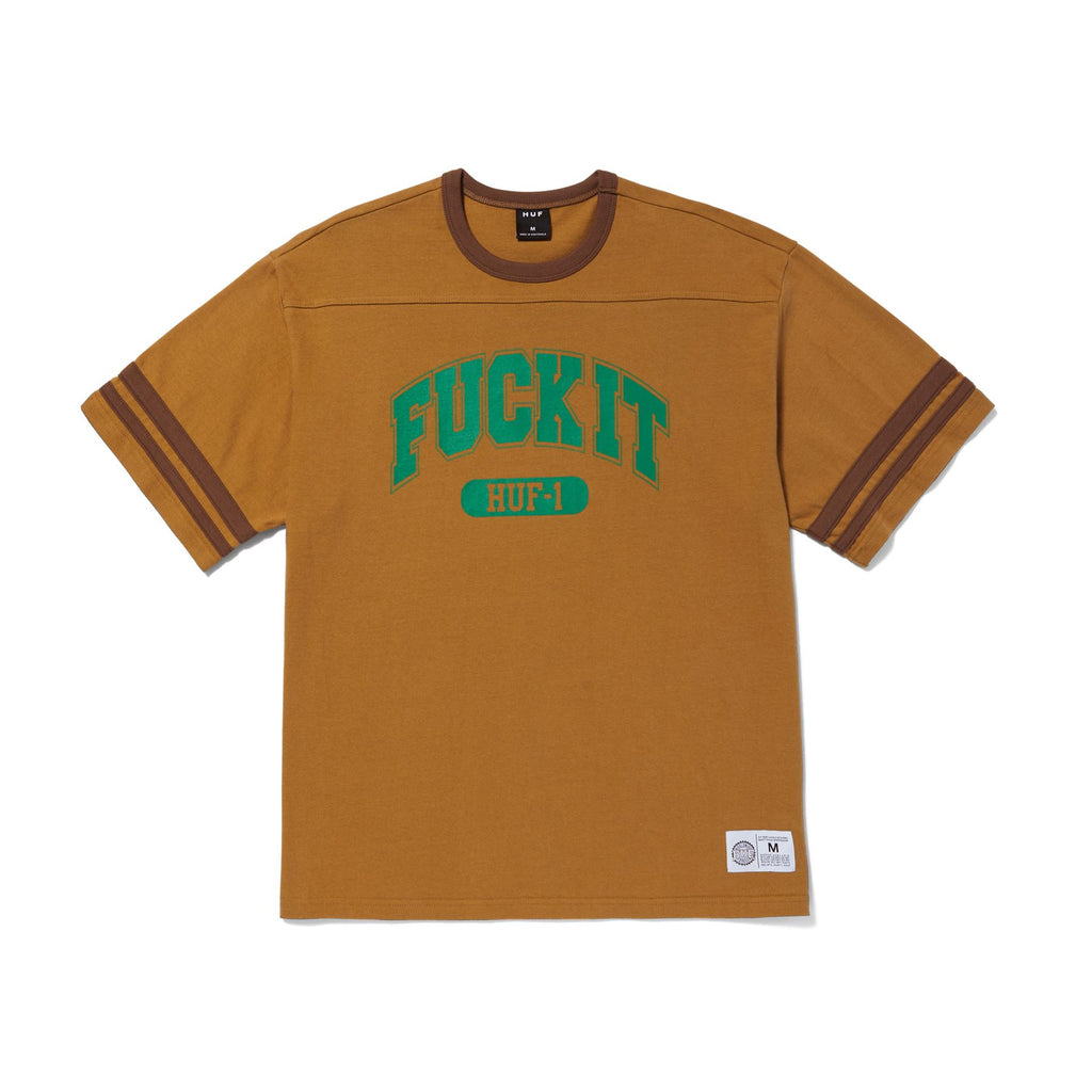 HUF Fuck It Football Shirt (Caramel) - L