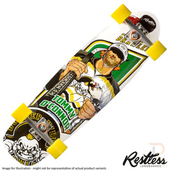 Restless RockSteady BRAWLERS - Setup 3 with Paris Raw 180mm Trucks Longboard Complete