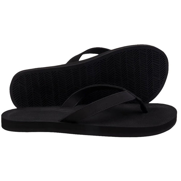 Indosole - Mens Flip Flops - ESSNTLS - Black Shoes