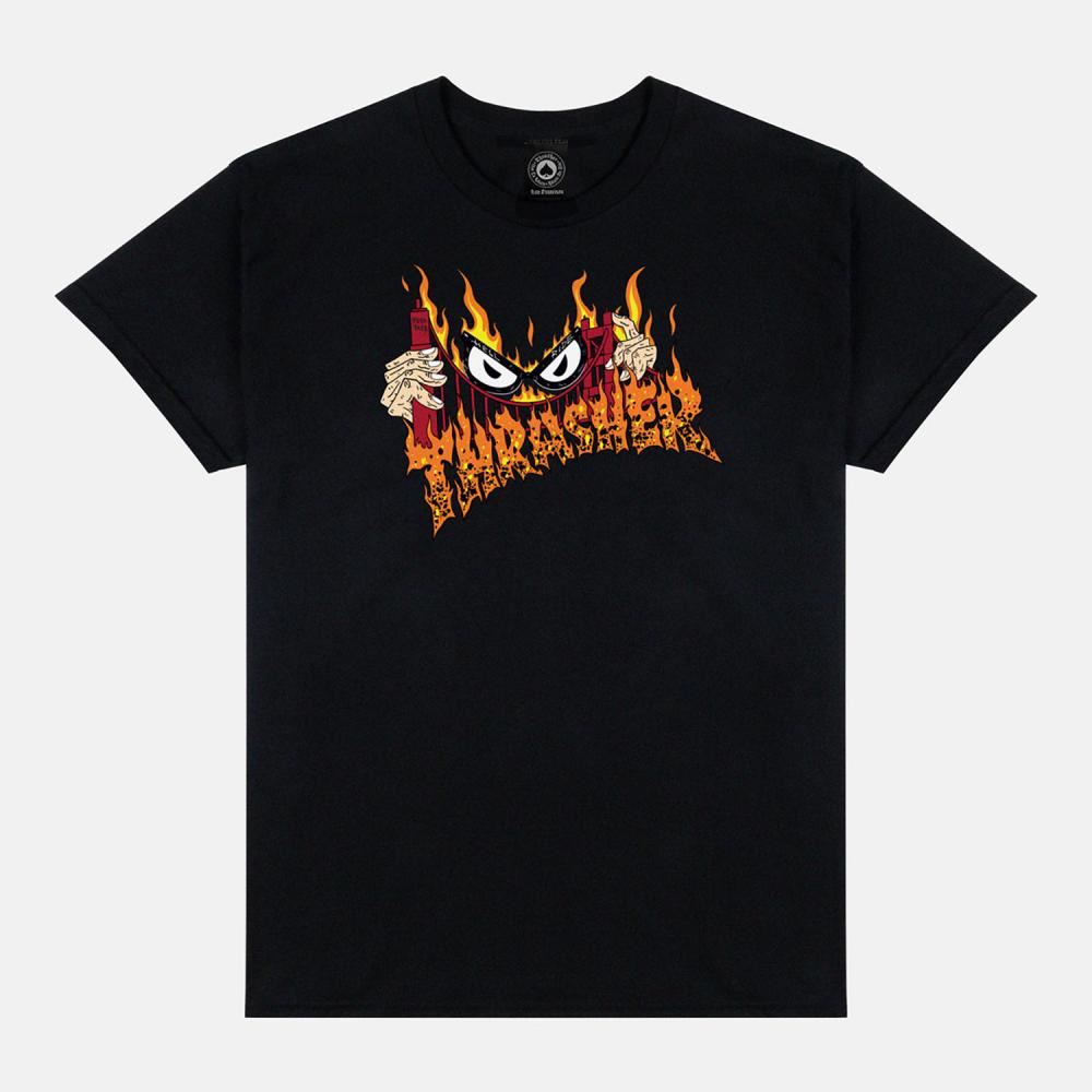 Thrasher T-Shirt Sucka Free By Neckface - Black - Skatewarehouse.co.uk