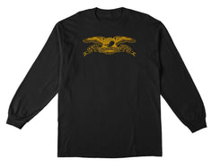 Antihero L/S T-Shirt Basic Eagle - Black / Orange - Skatewarehouse.co.uk
