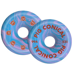 Pig Skateboard Wheels Conical Swirl 53mm / 99A - 53mm
