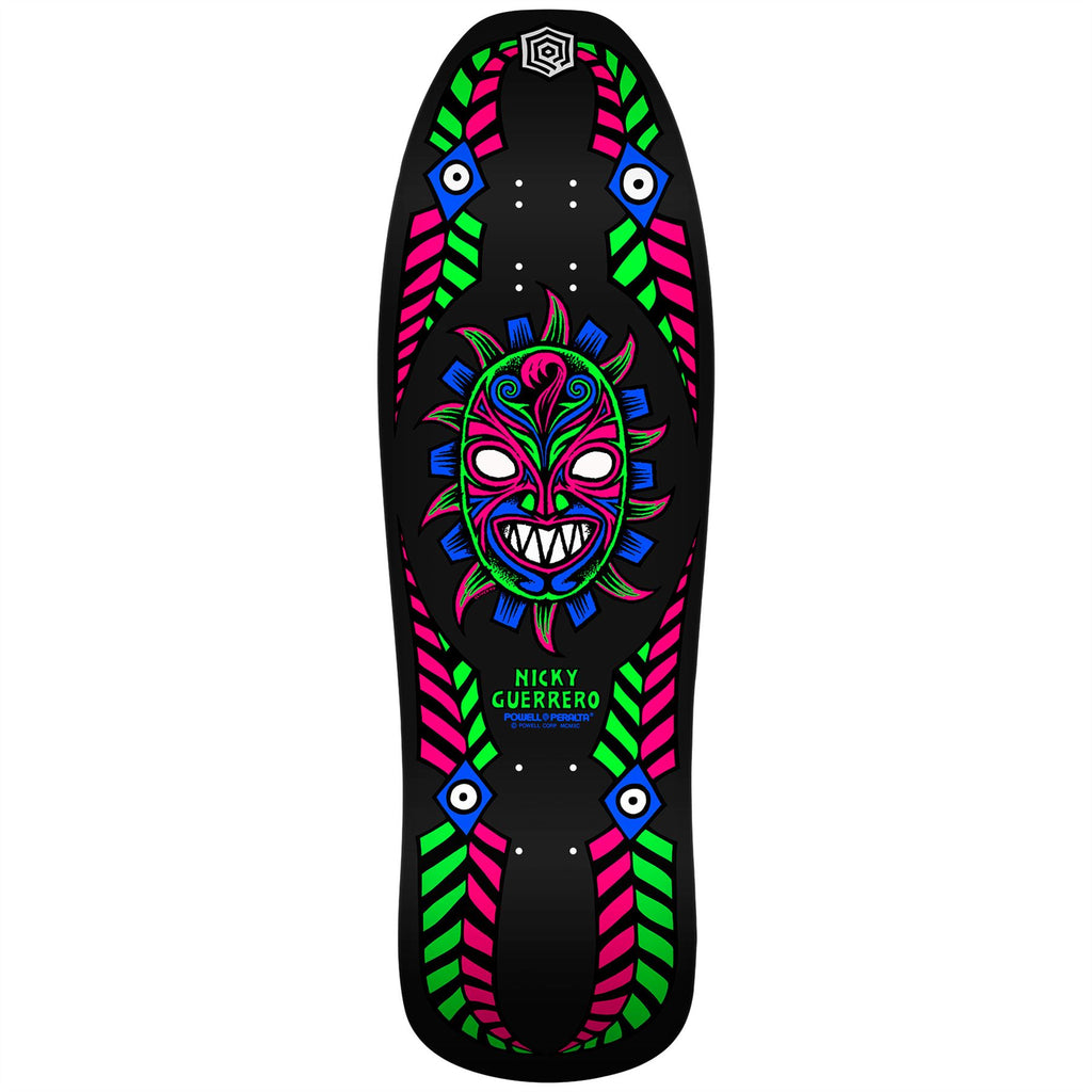 Powell Peralta Nicky Guerrero Mask Blacklight x Skateboard Deck - 10.0"