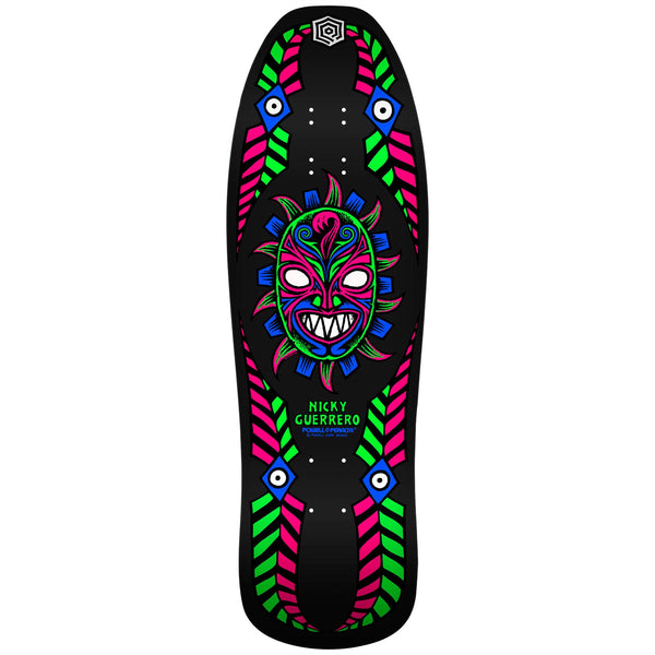 Powell Peralta Nicky Guerrero Mask Blacklight x Skateboard Deck - 10.0