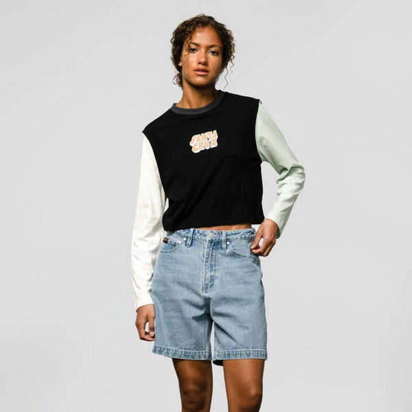 Santa Cruz Womens L/S T-Shirt Foxy Sun - Multi - Skatewarehouse.co.uk