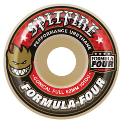 Spitfire F4 101Du Conical Full  (Red Print) Skateboard Wheels