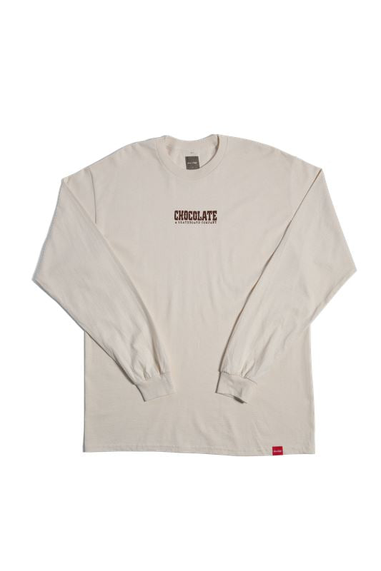 Chocolate Western LS Tee Cream - Skatewarehouse.co.uk