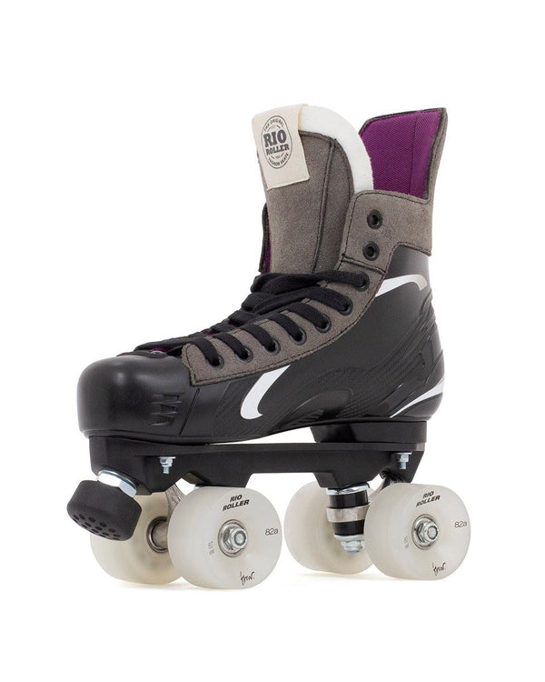 Rio Roller Flow Hockey Skate Quad Skates - Black