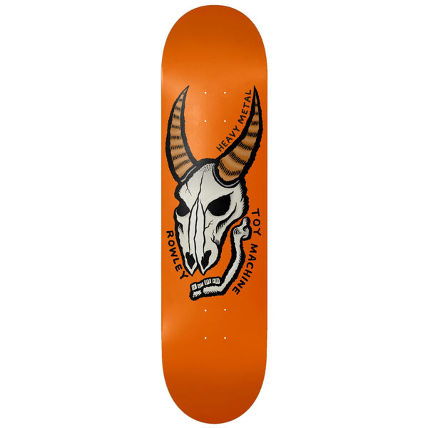 Toy Machine Geoff Rowley 'Heavy Metal' Orange Skateboard Deck - 8.25