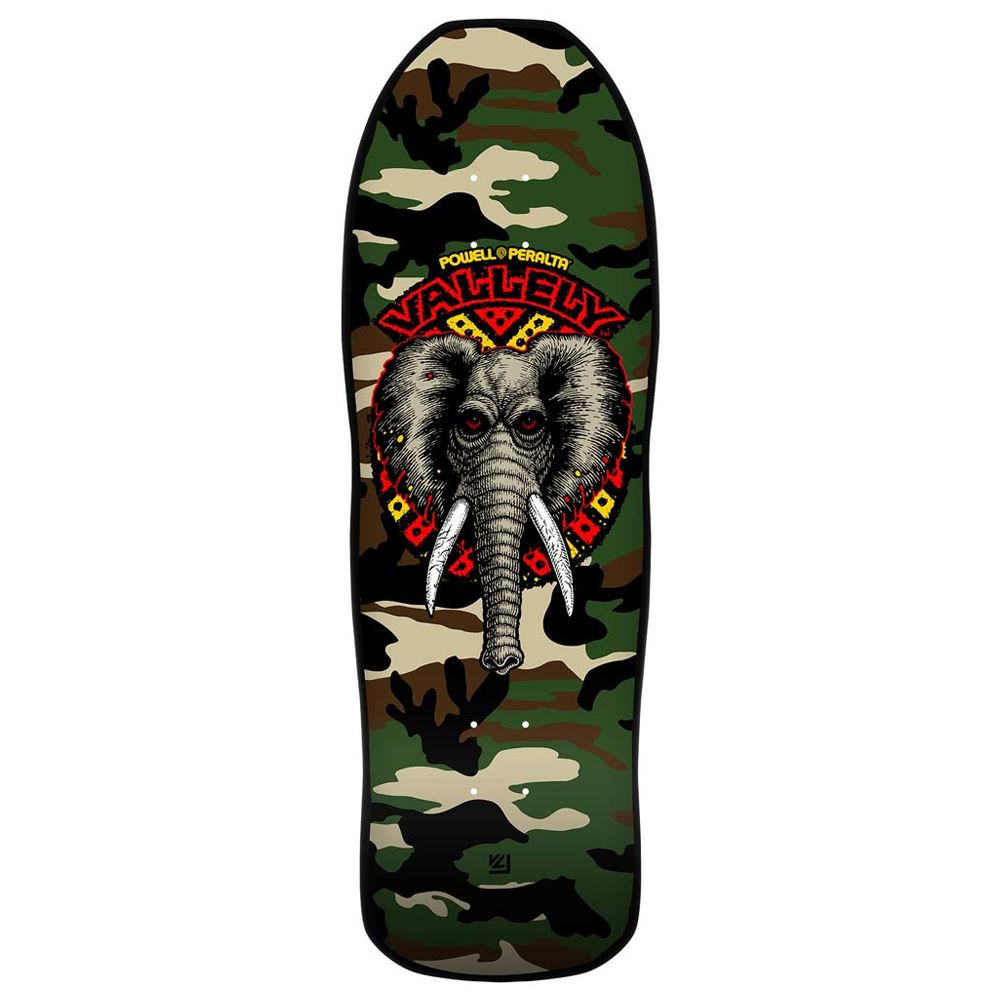 Powell-Peralta Mike Vallely • Elephant '09' • Camo 10" - Shape 163 Skateboard Deck - 10.0"