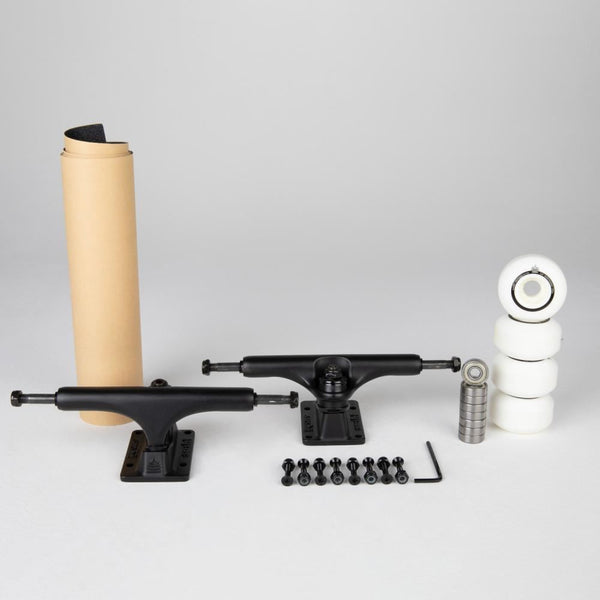 Sushi Skateboard Trucks Undercarriage Kit 6/8.5 DLX Black with 54mm - Skatewarehouse.co.uk