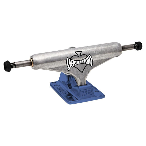 Indy Hollow Skateboard Trucks Stage 11 Cant Be Beat 78 Standard Silver / Blue - 149 - Skatewarehouse.co.uk