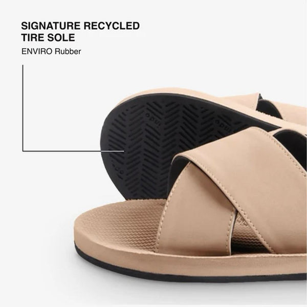 Indosole - Womens Sandals - ESSNTLS Cross - Soil Light Shoes