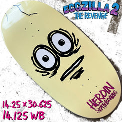 Heroin Eggzilla 3 Skateboard Deck - 14"
