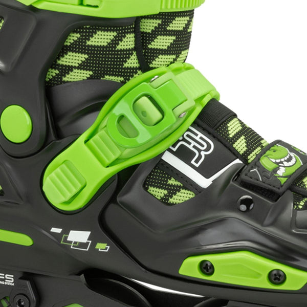 FR EZX Adjustable In-Line Skates - Black / Lime