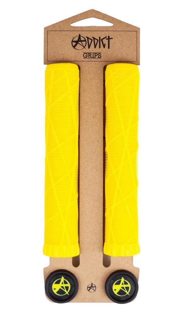 Addict Scooter Grips OG Grips - Yellow - Skatewarehouse.co.uk