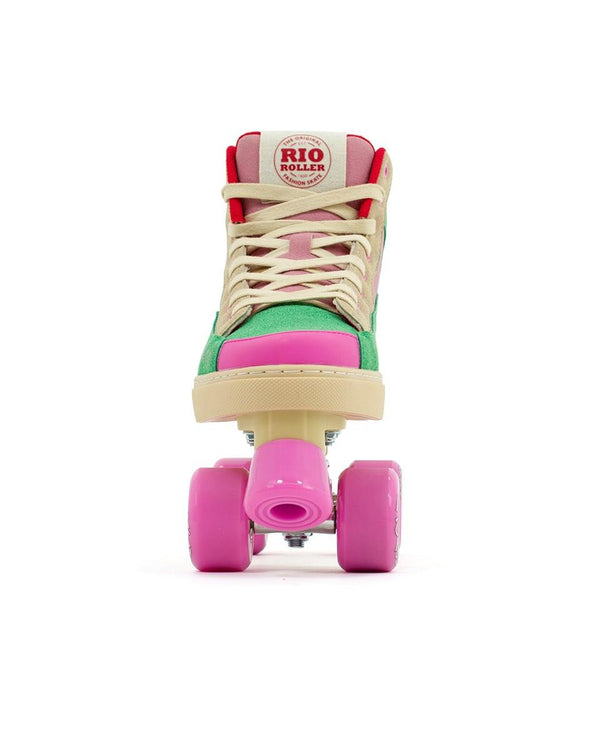 Rio Roller Beats Quad Skates - Pink / Green