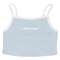 Santa Cruz Womens Vest Strip Contrast Vest - Fresh Blue / White - Skatewarehouse.co.uk