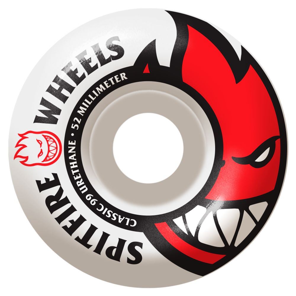 Spitfire 99Du Bighead Classic (White) (99a) Skateboard Wheels
