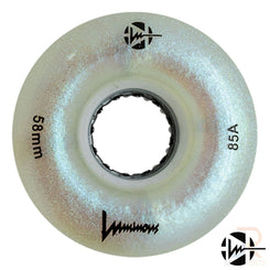 Luminous LED Quad Wheel - White Pearl - 58mm / 85a (Unit)