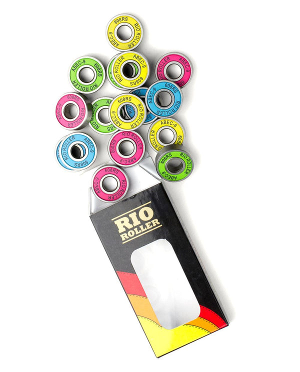 Rio Roller Quad Roller Skate Bearing Pack - x16 - ABEC 9 - Skatewarehouse.co.uk