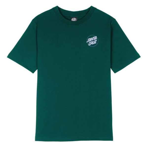 Santa Cruz Womens T-Shirt Partial Dot - Emerald - Skatewarehouse.co.uk
