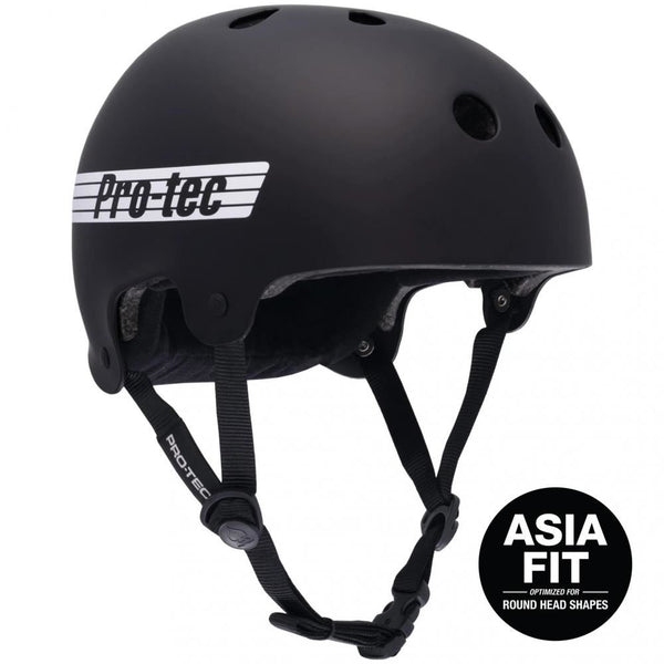 Pro-Tec Helmet Old School Low Pro Asia - Matte Black - Skatewarehouse.co.uk