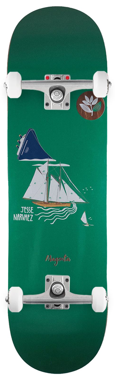 Magenta Jesse Narvaez Nautic Series x Venom Custom Complete Skateboard - 8.4