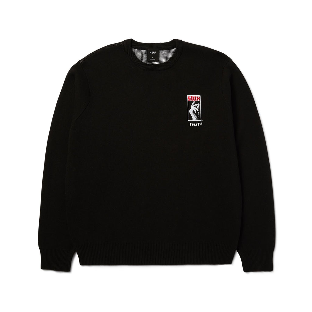 HUF Black Moses Knit Sweater (Black)