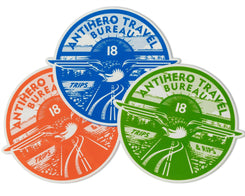 Anti Hero Travel Bureau Sticker - 3.75 inch - One Size